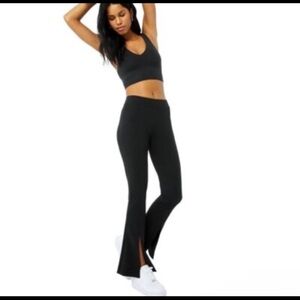 Alo Airbrush High Waist Flare Leggings Black Size M